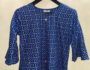Blue Printed Kurta