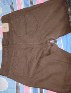 Low Rise Straight Brown Jeans