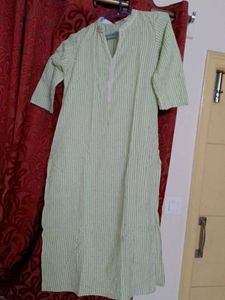 Striped Green Kurta