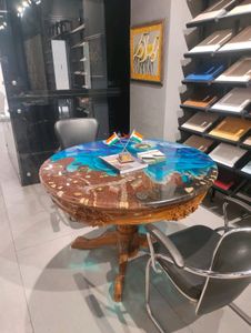 Glass Finish  Epoxy Table Furniture