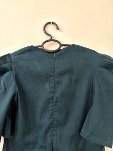 Elegant Green Wrap Jumpsuit