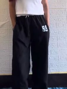 89 printed straight leg pants