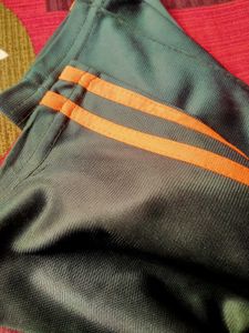 Sporty Track Pant With Solid Dark Green Colour