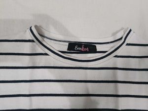 Striped oversized Tee