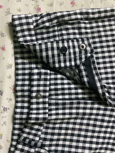 Black &amp; White Checked Pants