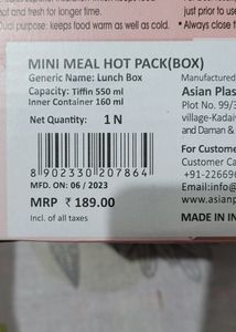 Asian Mini Meal Hot Pack 2 Boxes