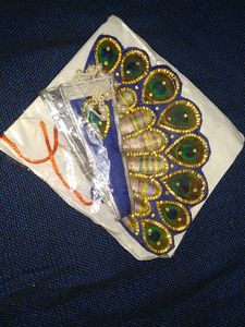 Krishna Idol Jewelry Set