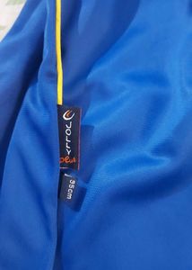 Blue Polyester Shorts