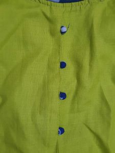 Parrot Green Kurti - Fits BUST Upto 40 Inches