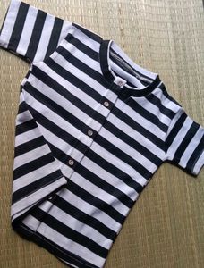 Striped Button-Up Top
