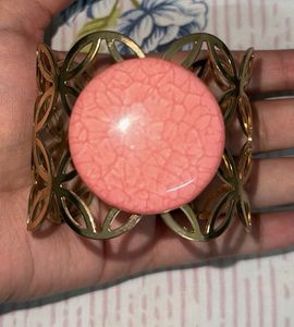 Pink Howlite Statement Bracelet