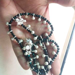Pure Silver Ghungroo Nazariya Payal 1 Pair.