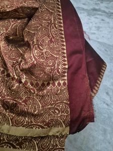 Party Wear Saree With Attached Blouse Piece