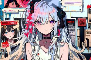 Anime Girl Poster. Wall Decor