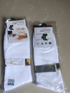 Lomani White Cotton Socks
