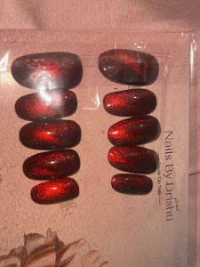 Red Press On Nails