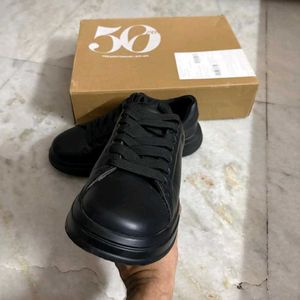 ZARA BLACK MONOCHROME CHUNKY SOLE SNEAKER 41