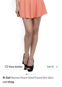 Aesthetic Peach Skirt 🌷
