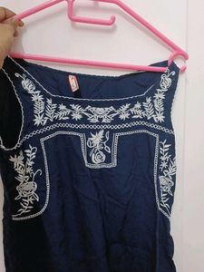 Cotton Embroidered Short Top, Perfect For Summer!
