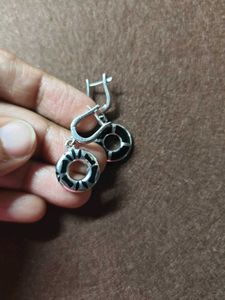 92.5 | Silver Chic Circle Dangle Earrings