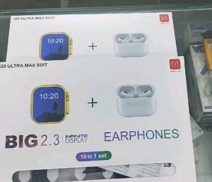 i20 Ultra Max Suit Smartwatch &amp; Earphones