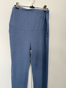 Blue Ribbed Joggers