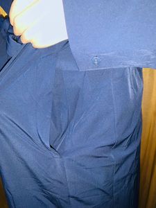 Elegant Blue Trench Coat
