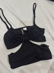 Black HnM cut out top