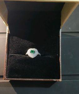 Heart shape pure silver ladies Ring
