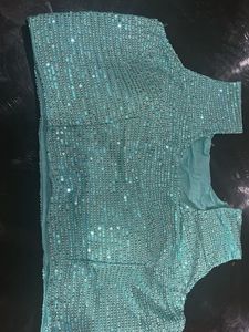 Not Used Readymade Sequin Blouse