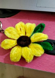 Handmade Sunflower Keychain