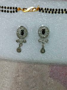 Mangalsutra  With Earrings