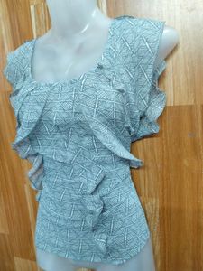 Ruffled Sheer Top