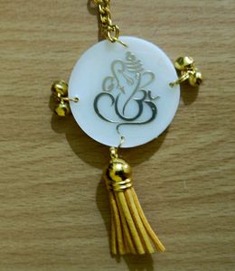 Ganesha Keychain _Round
