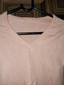 Blush Pink Layered Look Sweater
