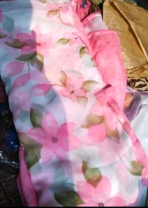 Lightweight Chiffon Saree With Tag And Blouse