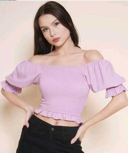 LAVENDER CROP TOP