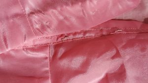 Peachy Pink Silk Blend Saree with Blouse.