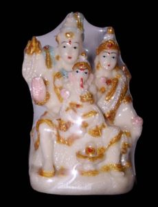 Shiva Parvati Ganesh Idol