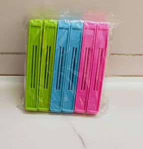 Multipurpose Food Snack Plastic Bag Clip Sealer (Multicolor) -18pc