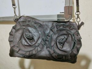 Rose Brown Sling Purse