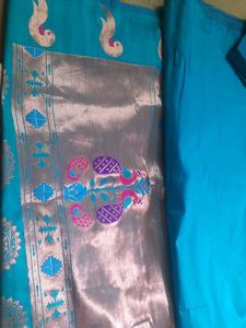 Blue Saree