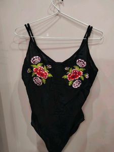 Floral Embroidered Bodysuit