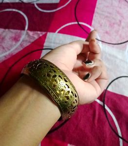 Gold Tone Cuff Bangle