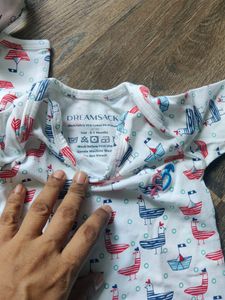 Swaddle Cum Onesie For Newborn With Cap
