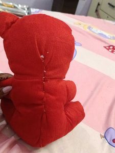 Red Teddy Bear with Heart