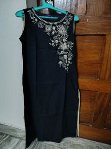 Black Straight Kurti