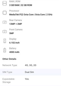 Lenovo A6 Note Android Mobile