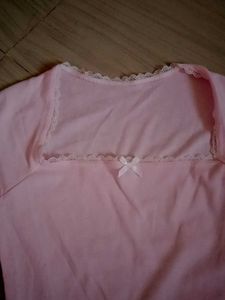 pink lace top
