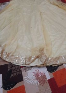 Net Sharara With Satin Lining